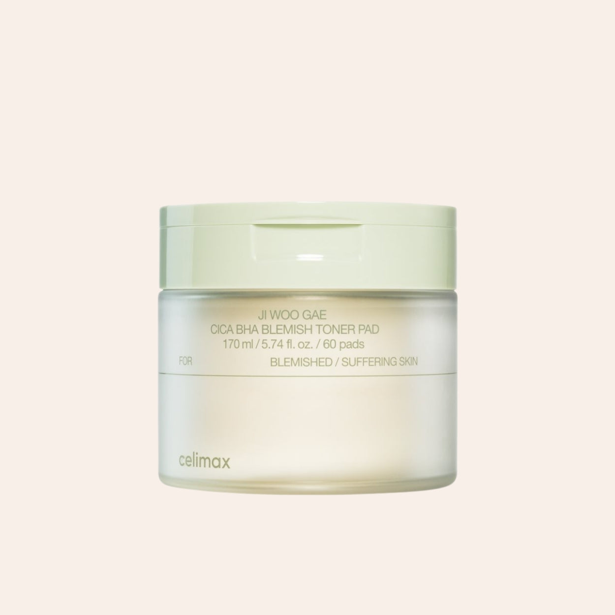 Celimax Ji Woo Gae Cica BHA Blemish Toner Pad 60 ml