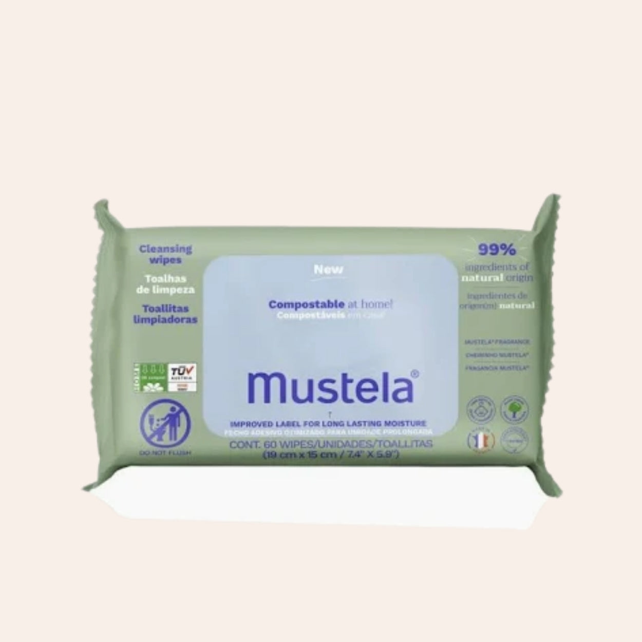 Mustela Bébé Cleansing Wipes 60 ml