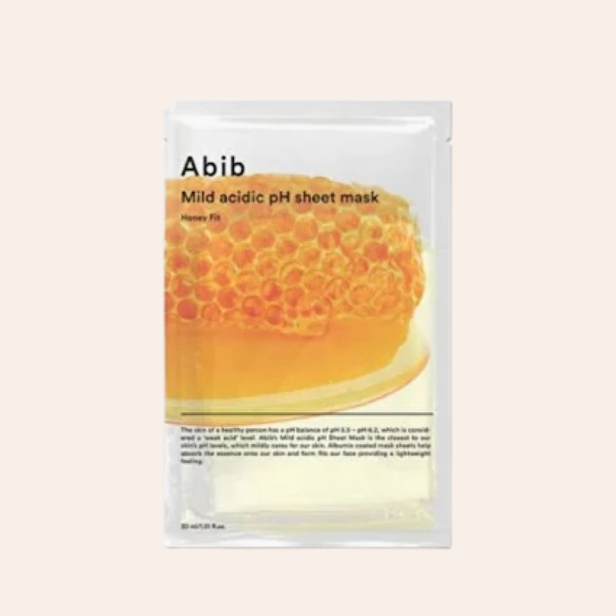 Abib Mild Acidic pH Sheet Mask Honey Fit 30 ml