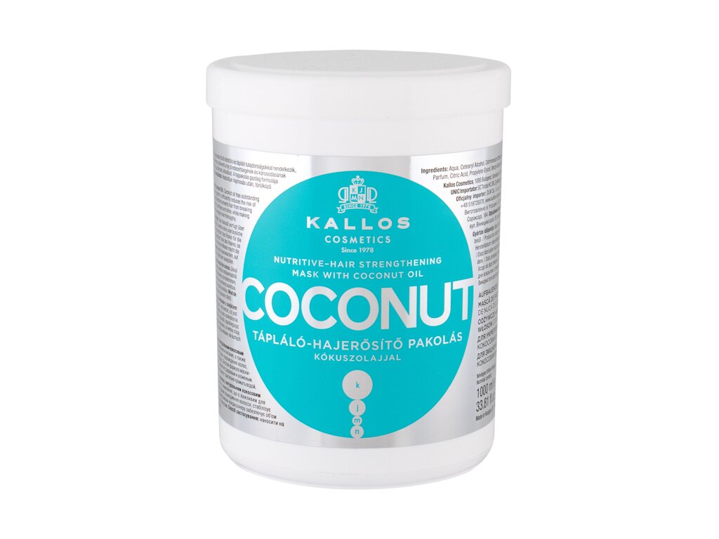 Kallos Cosmetics Coconut 1000 ml - 1000ml - Maska na vlasy