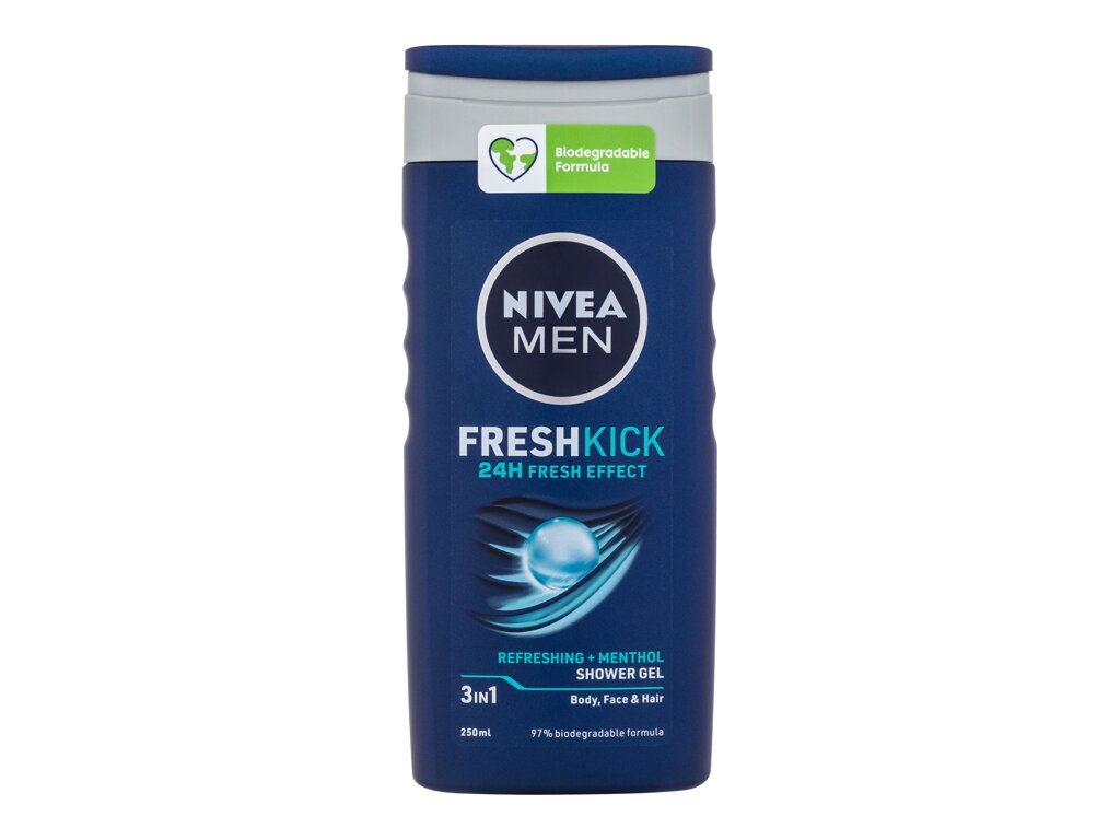 Nivea Men Fresh Kick Shower Gel 250 ml - 250ml - Sprchový gel