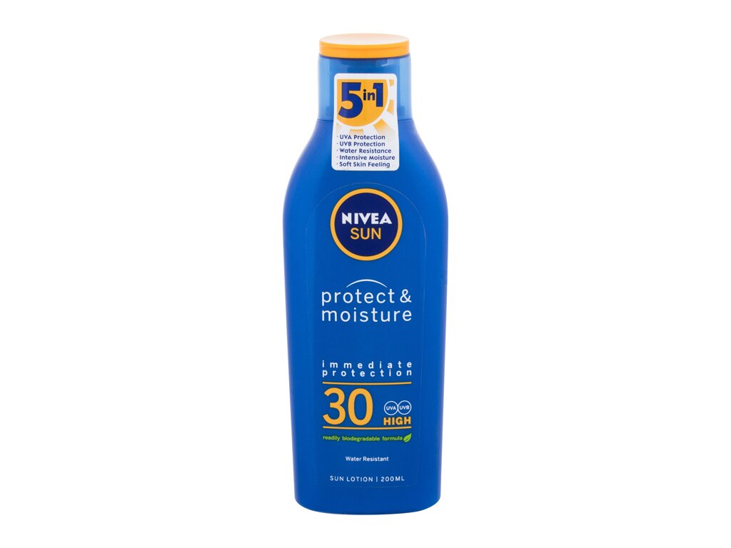 Nivea Sun Protect & Moisture 200 ml - 200ml - Opalovací přípravek na tělo