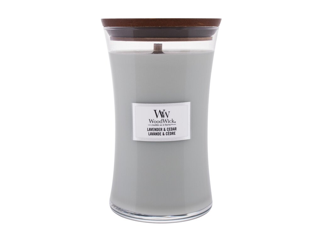 WoodWick Lavender & Cedar 610 ml - 610ml - Vonná svíčka
