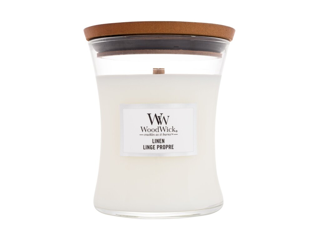 WoodWick Linen 275 ml - 275ml - Vonná svíčka