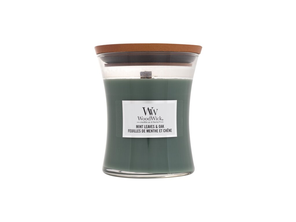 WoodWick Mint Leaves & Oak 275 ml - 275ml - Vonná svíčka